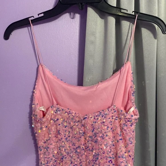 B Darlin Pink Dress 3/4 - Picture 4 of 5